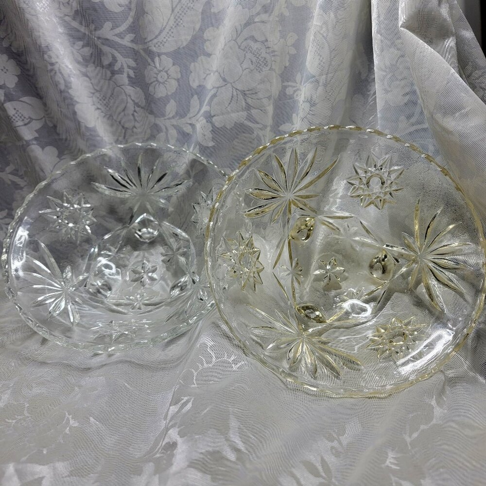 Vintage Anchor Hocking Star Burst Bowls